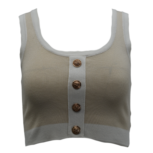 TOP ZONDER MOUWEN BEIGE