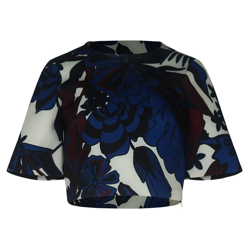 TOP KORTE MOUWEN BLAUW  KORTE TOP TED BAKER