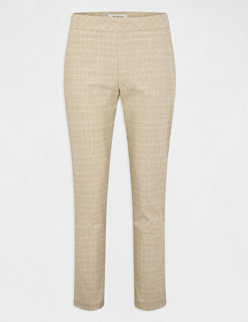 BROEK BEIGE GESTREEPT