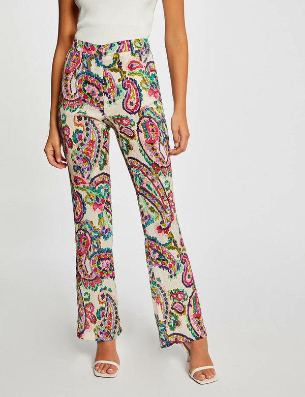 BROEK MEERKLEURIG PAISLEY