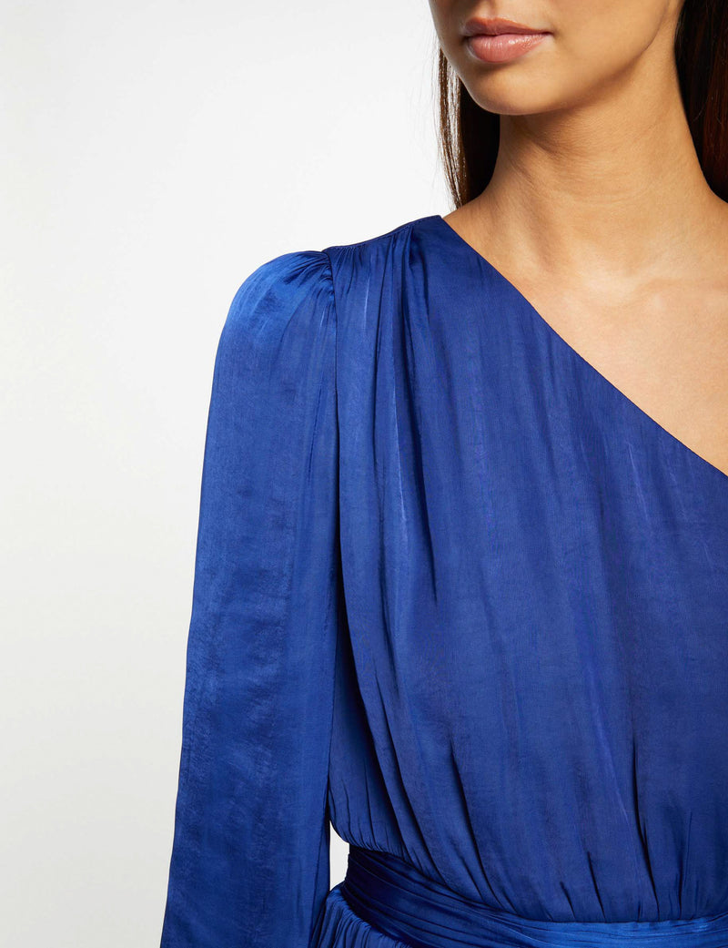 BLOUSE BLAUW EFFEN ONE SHOULDER OFF SHIRTJE