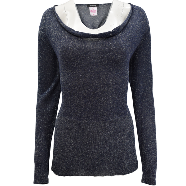 TOP LANGE MOUWEN BLAUW
