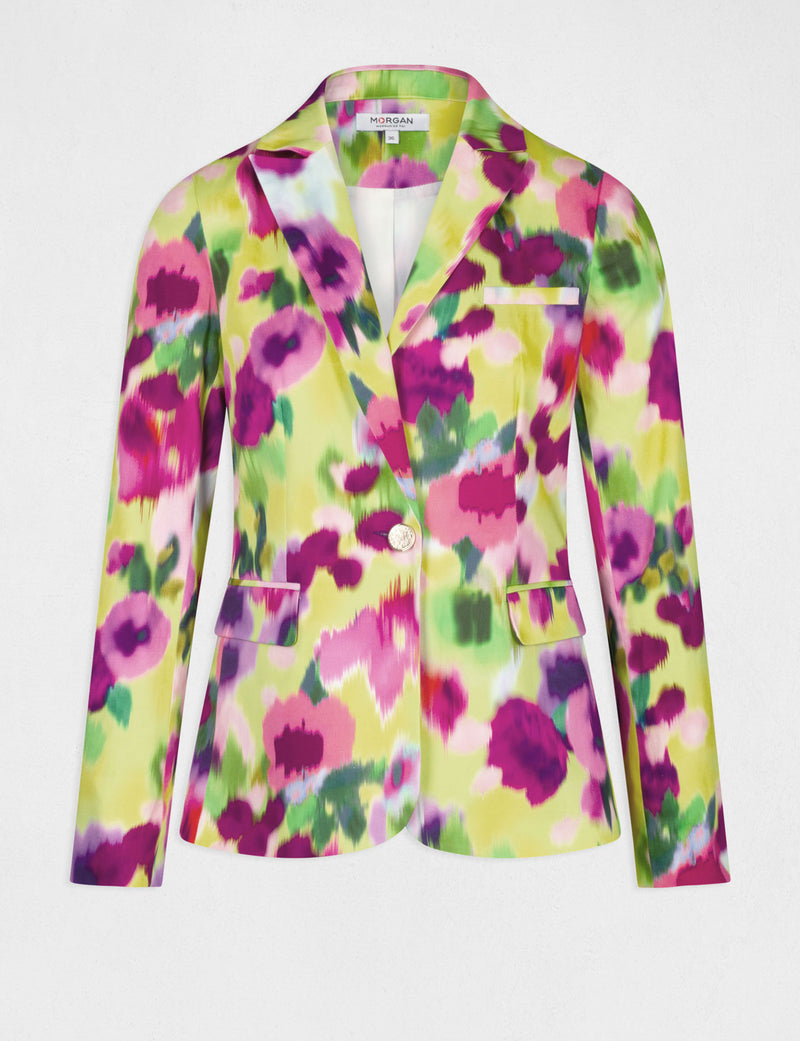 BLAZER MEERKLEURIG BLOEMEN