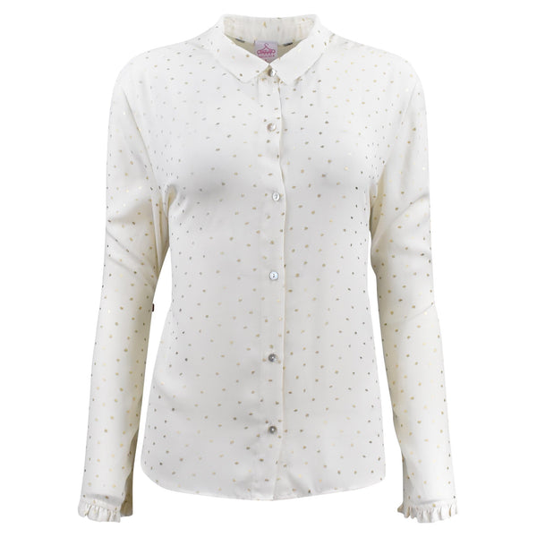 GOUD GESTIPTE BLOUSE