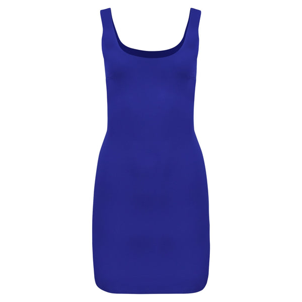 BLAUWE MIDI JURK