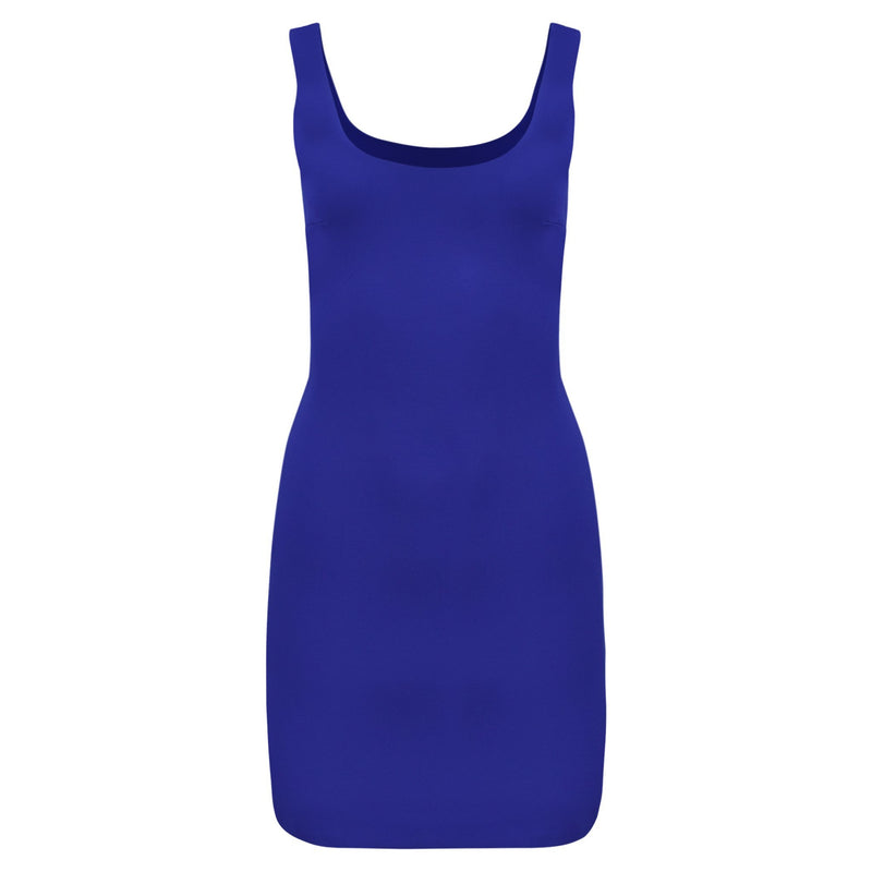 BLAUWE MIDI JURK