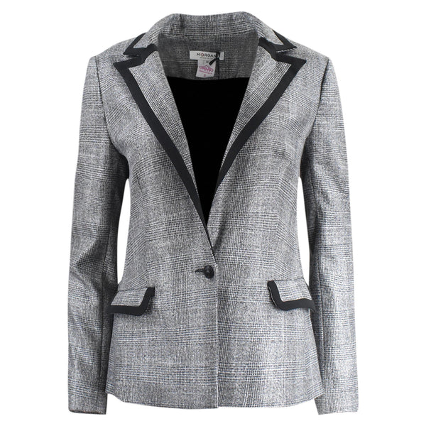 GRIJZE GLITTER BLAZER