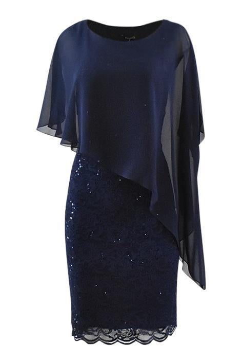 SWING CHIFFONJURK MET PAILLETTEN
