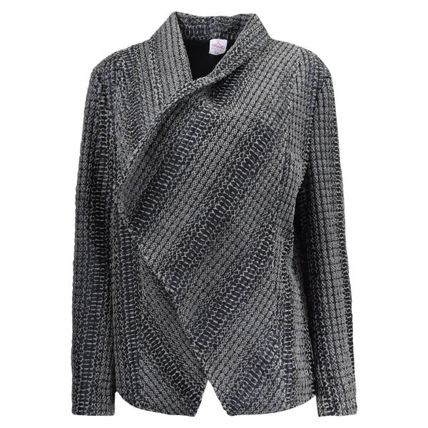 GRIJS VEST MET PRINT