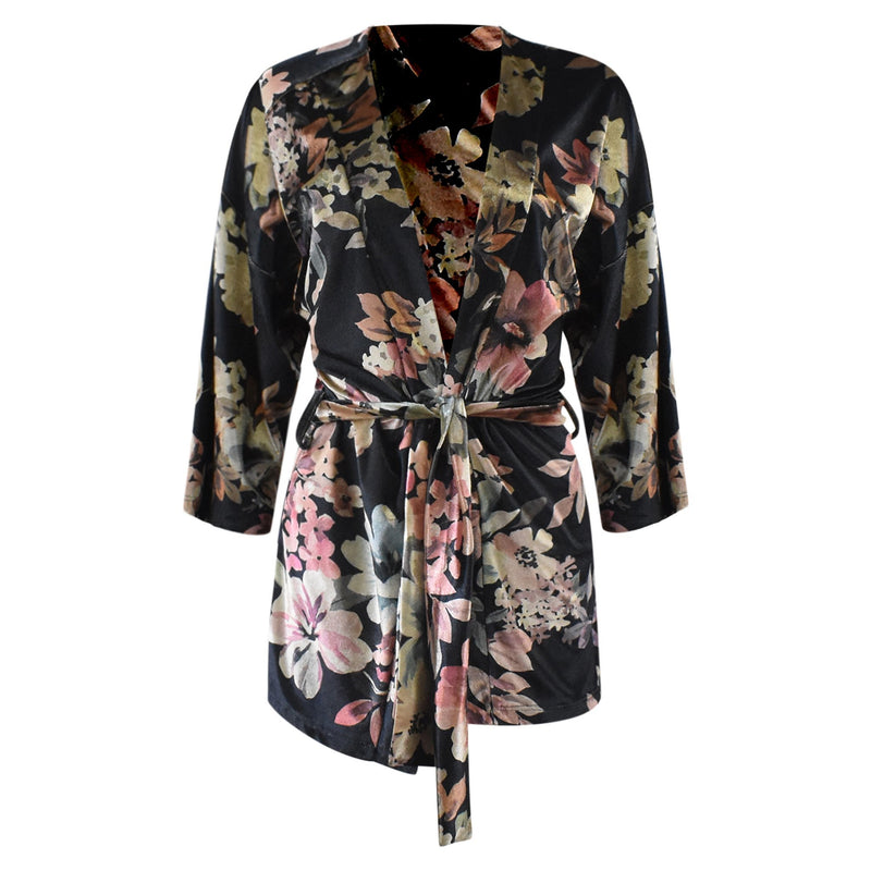 KIMONO MET BLOEMEN