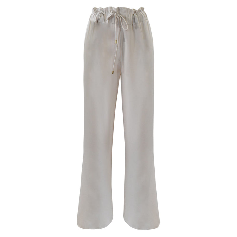BEIGE BROEK MET STRIK