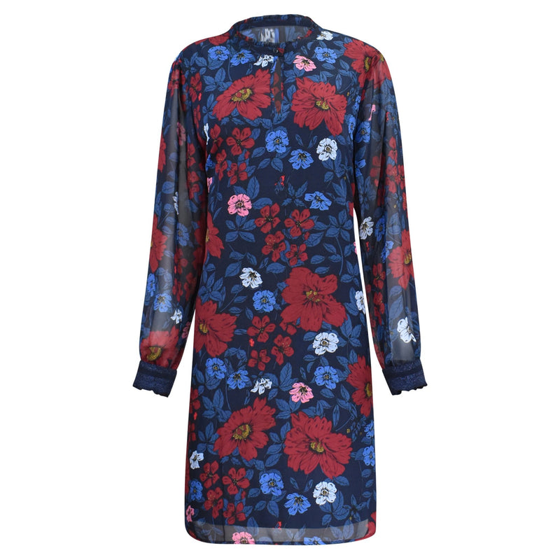 KORTE JURK MET BLOEMEN PRINT