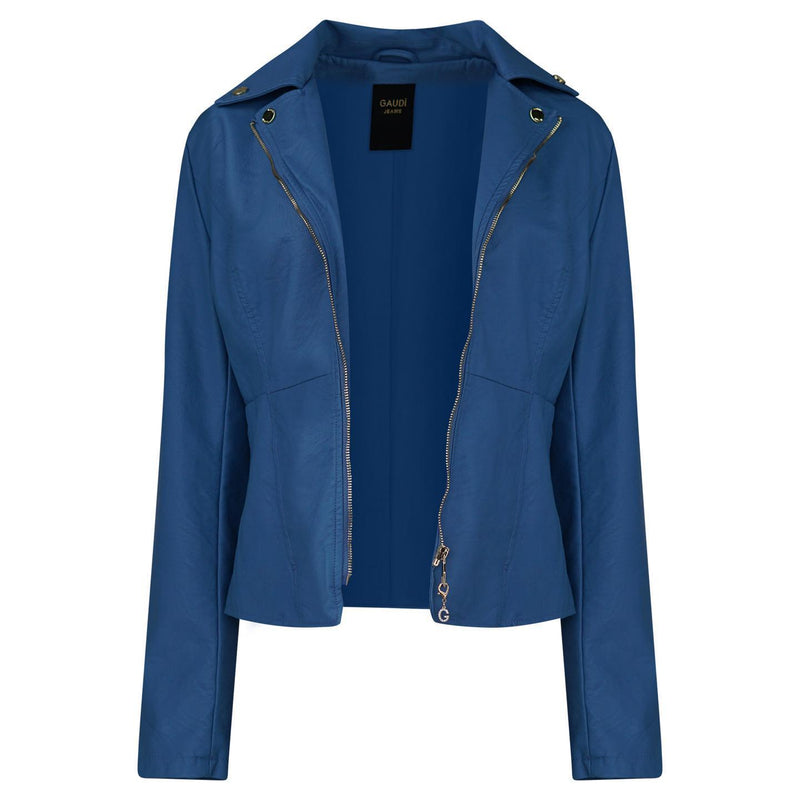 BIKER JACKET BLAUW