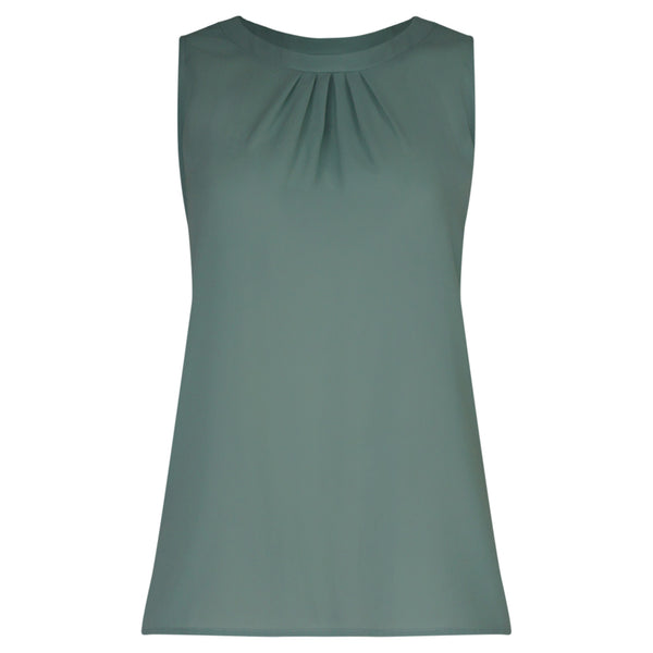 TOP ZONDER MOUWEN GROEN EFFEN