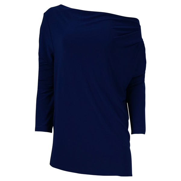 TOP LANGE MOUWEN BLAUW EFFEN