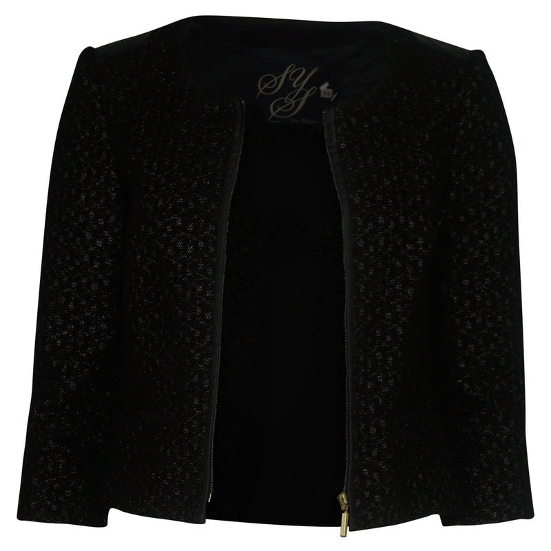 VEST ZWART GLITTERS