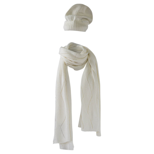 SJAAL WIT  CASHMERE CREME KLEUR