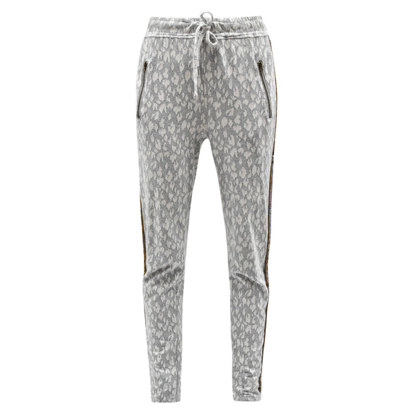 GRIJZE JOGGING BROEK MET GLITTER BIES