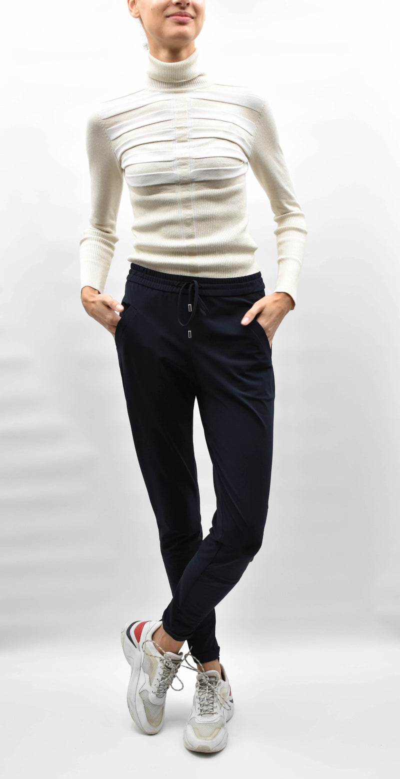 DONKERBLAUWE PANTALON STROKE