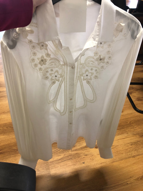 BLOUSE PLISSé MOUWEN