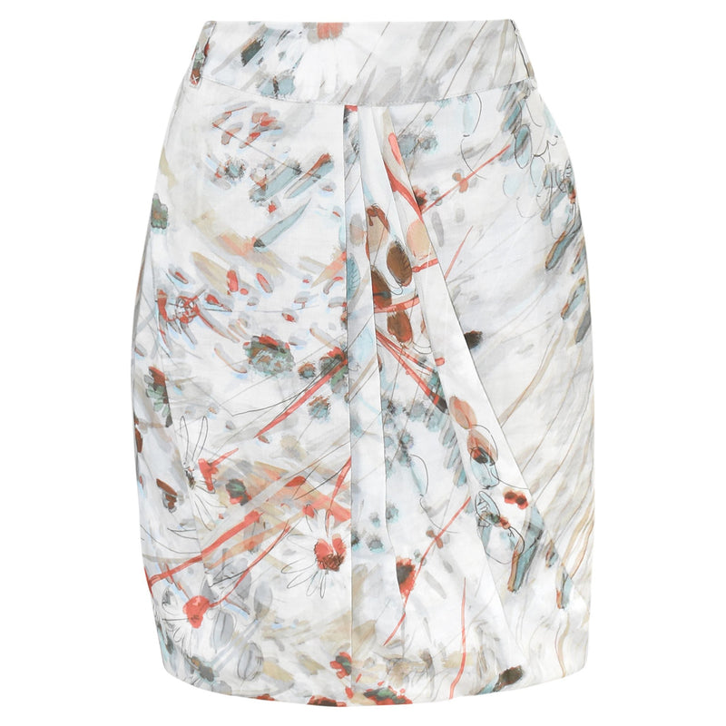 GEKLEURDE MINI ROK