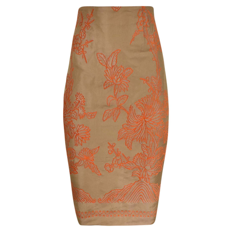 MIDI ROK BLOEMEN