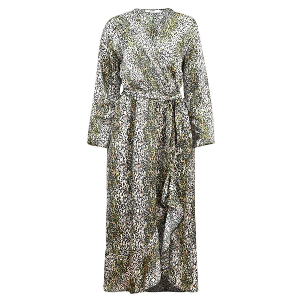 LANGE JURK MET PANTER PRINT