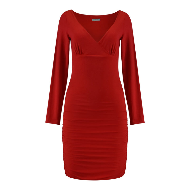 RODE V-HALS STRETCH JURK