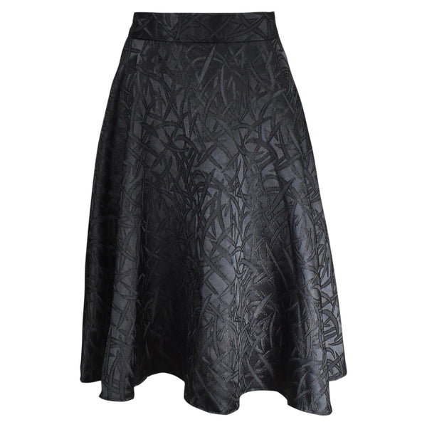 ZWARTE MIDI ROK