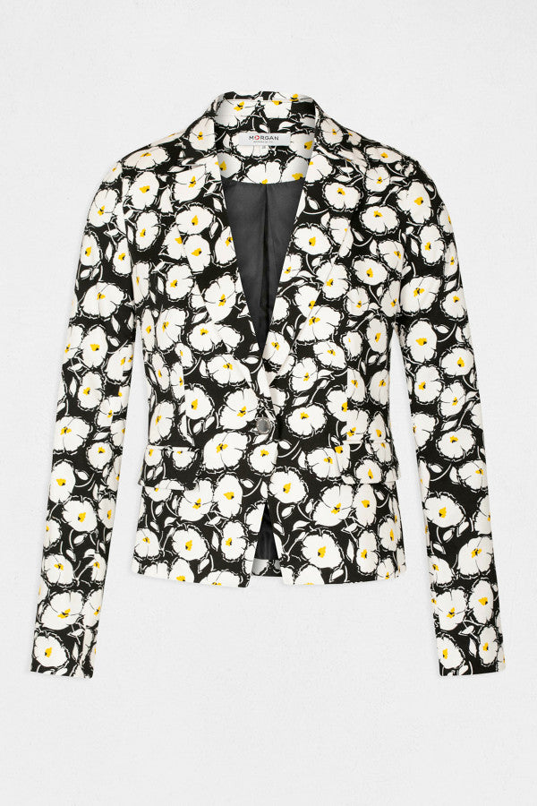 BLAZER BLOEMEN PRINT