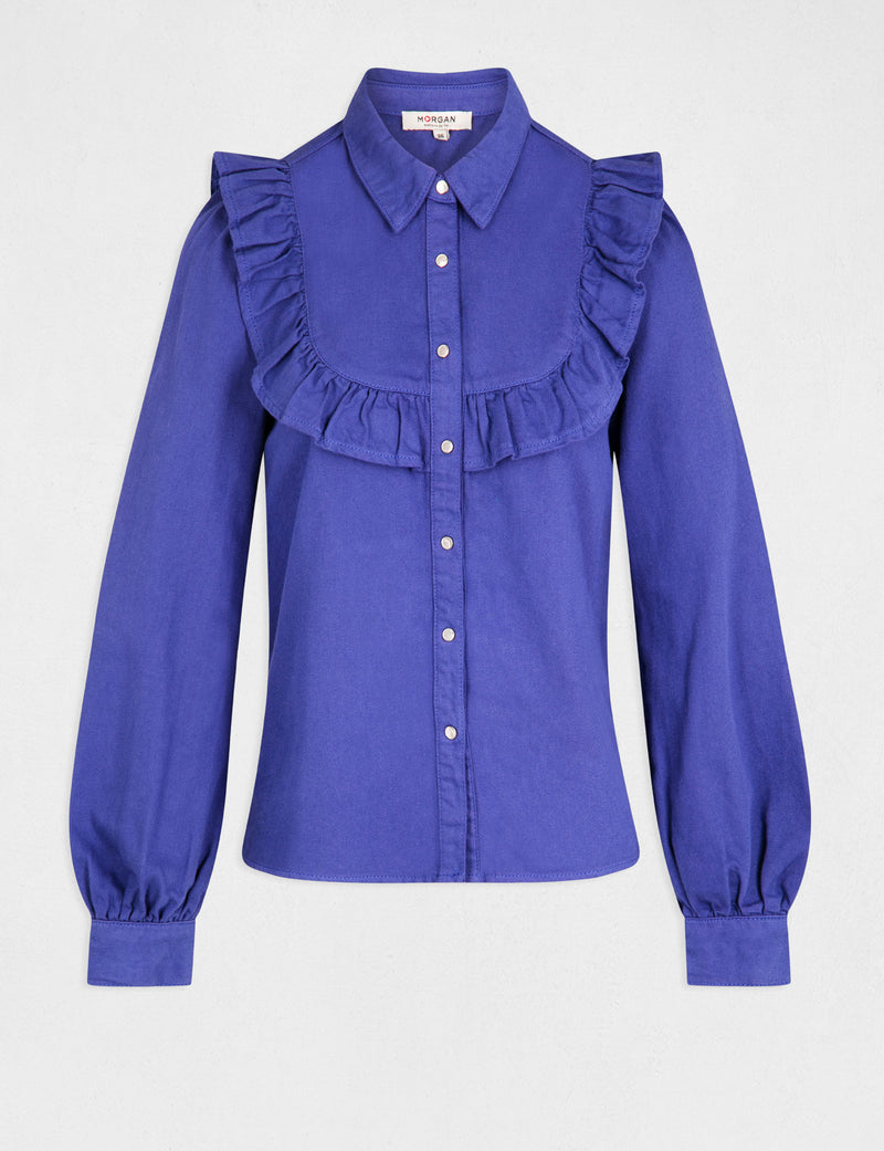 BLOUSE BLAUW