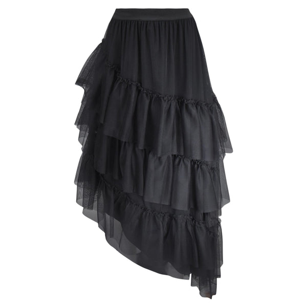 MIDI ROK RUFFLES TULE