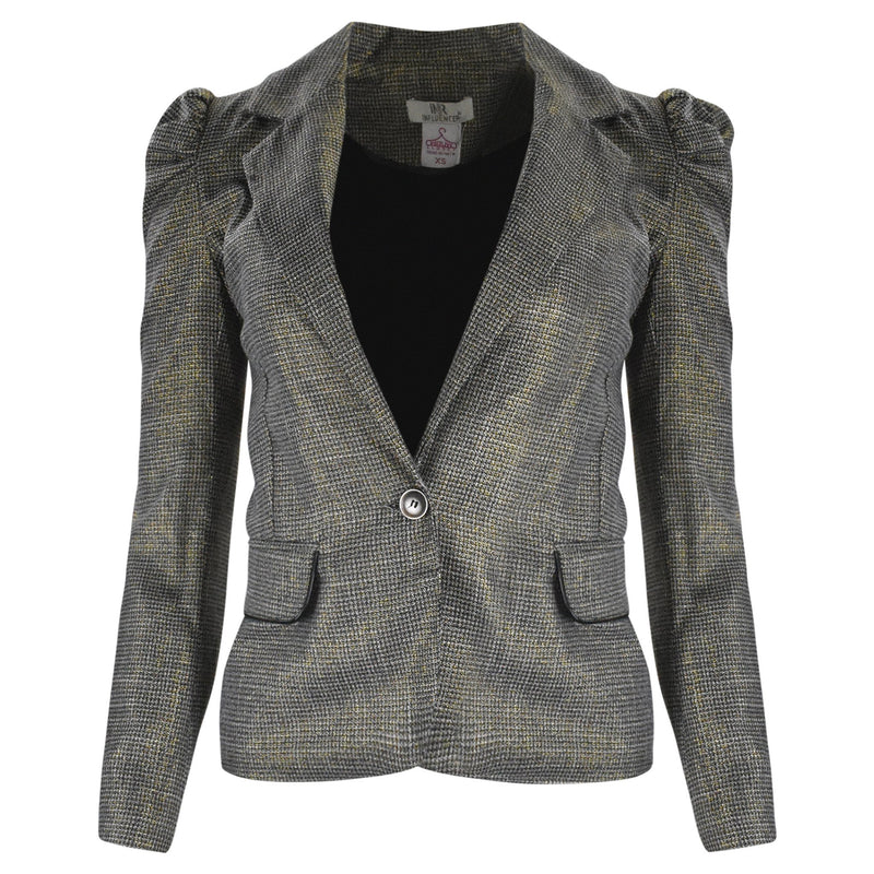 LICHTGOUDE BLAZER MET POFMOUWEN