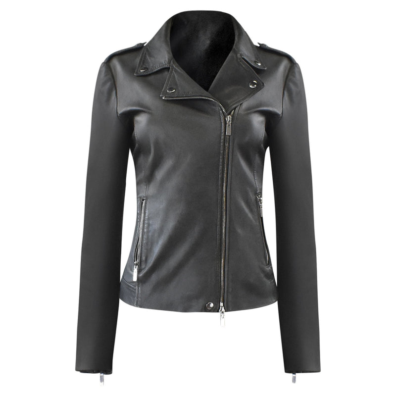 BIKER JACKET ZWART