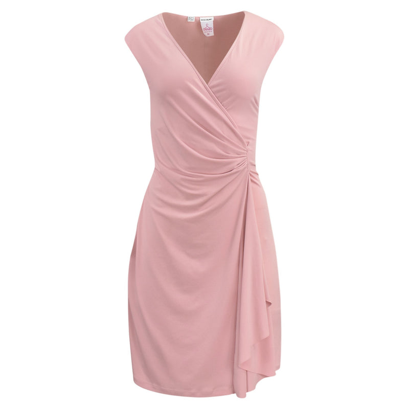ROZE MIDI JURK ZONDER MOUW