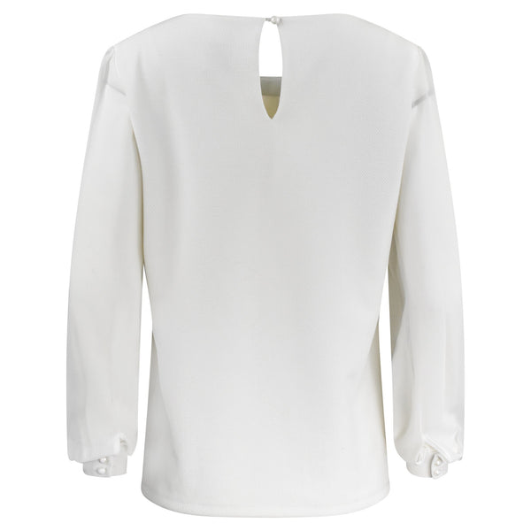 WITTE TOP MET LANGE MOUWEN VAN VERA MODA