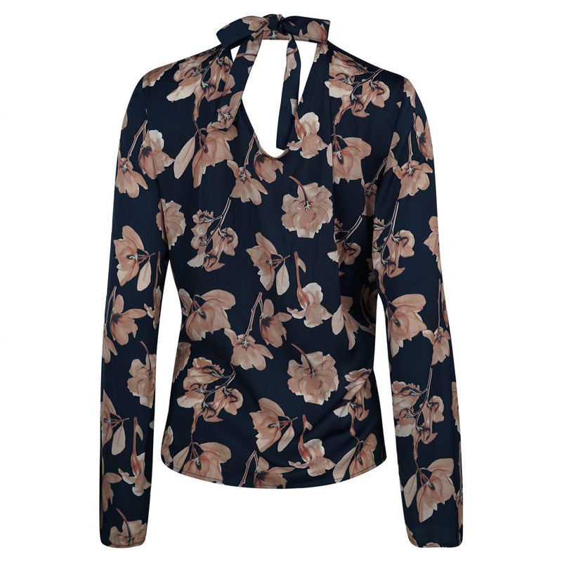 BLOUSE MEERKLEURIG  BLOEMENPRINT