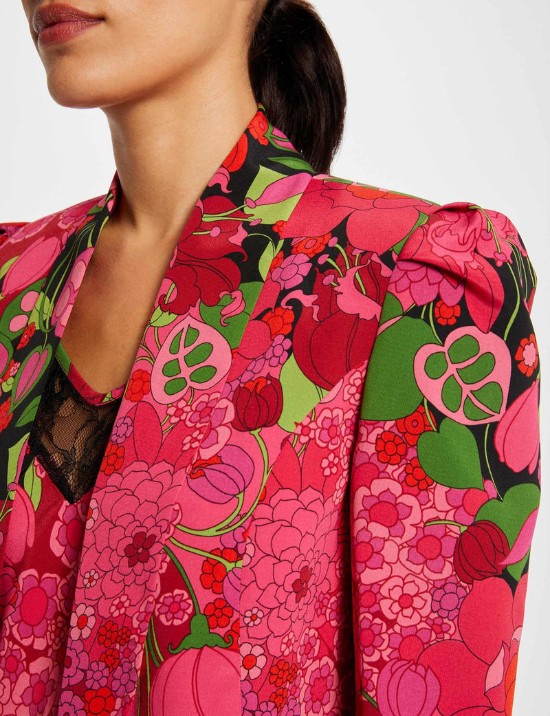 BLAZER MEERKLEURIG BLOEMEN